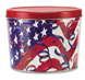 Flags & Streamers Create Your Own Custom Gourmet Popcorn Tin With Logo or Photo on the Lid from any of these designs