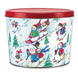 Skiing Snowmen Create Your Own Custom Gourmet Popcorn Tin With Logo or Photo on the Lid from any of these designs