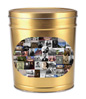 200th Anniversary of the Birthday of Abraham Lincoln Collage Print Gold Hometown Heirloom Create Your Own Custom Gourmet Popcorn Tin with your Logo or Photo