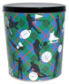 Sports Plaid Create Your Own Custom Gourmet Popcorn Tin with your Logo or Photo