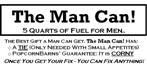 The Man Can Fathers Day Label